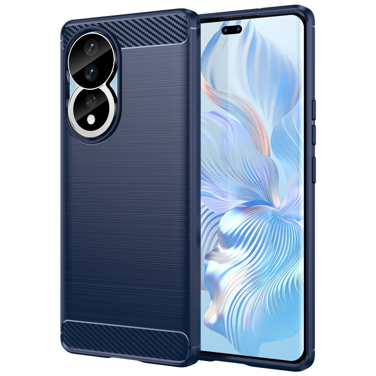 For Honor 80 5G Brushed Texture Carbon Fiber TPU Phone Case