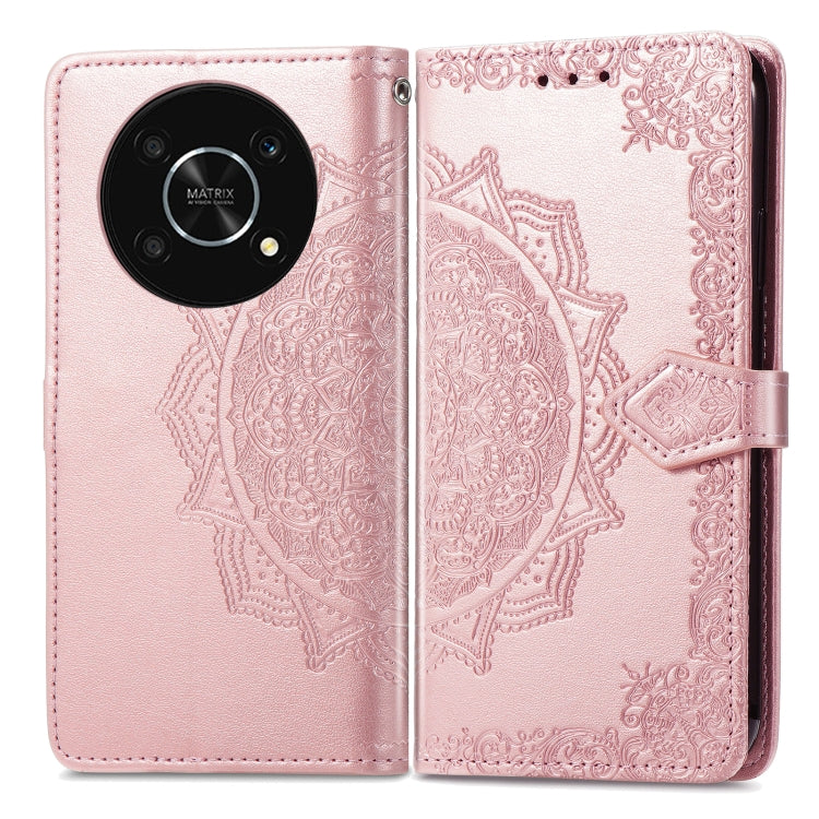 For Huawei Nova Y90 Mandala Flower Embossed Leather Phone Case