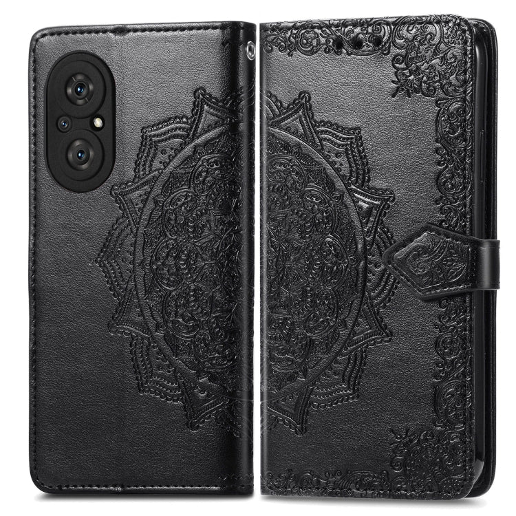 For Honor 50 SE / Huawei Nova 9 Se Mandala Flower Embossed Leather Phone Case