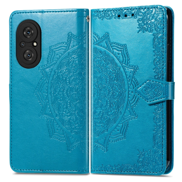 For Honor 50 SE / Huawei Nova 9 Se Mandala Flower Embossed Leather Phone Case