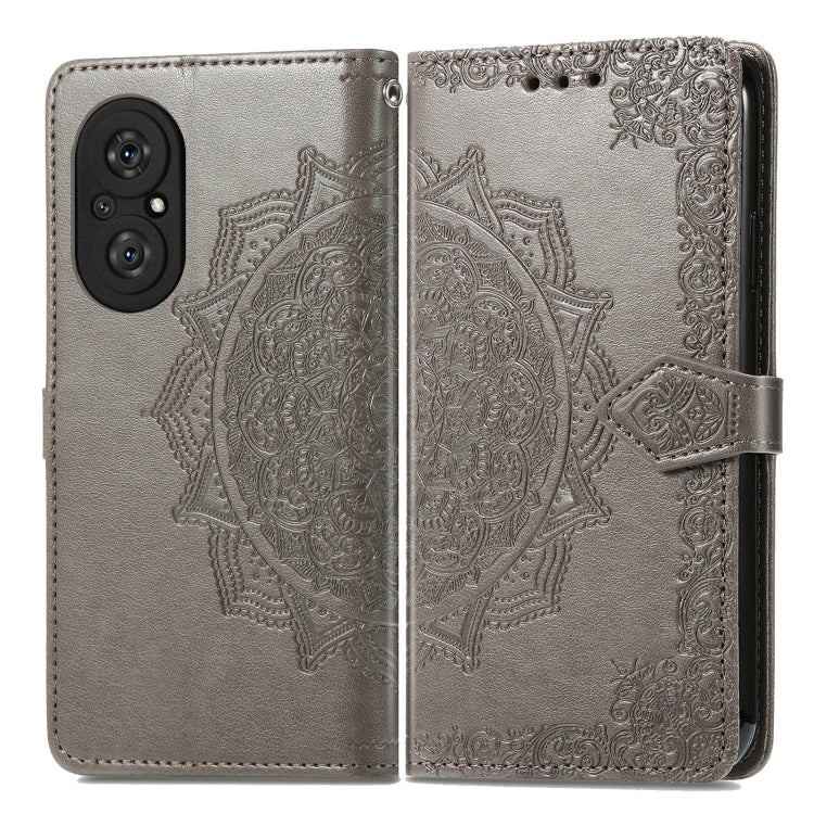 For Honor 50 SE / Huawei Nova 9 Se Mandala Flower Embossed Leather Phone Case