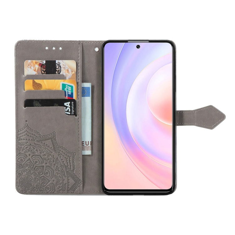 For Honor 50 SE / Huawei Nova 9 Se Mandala Flower Embossed Leather Phone Case