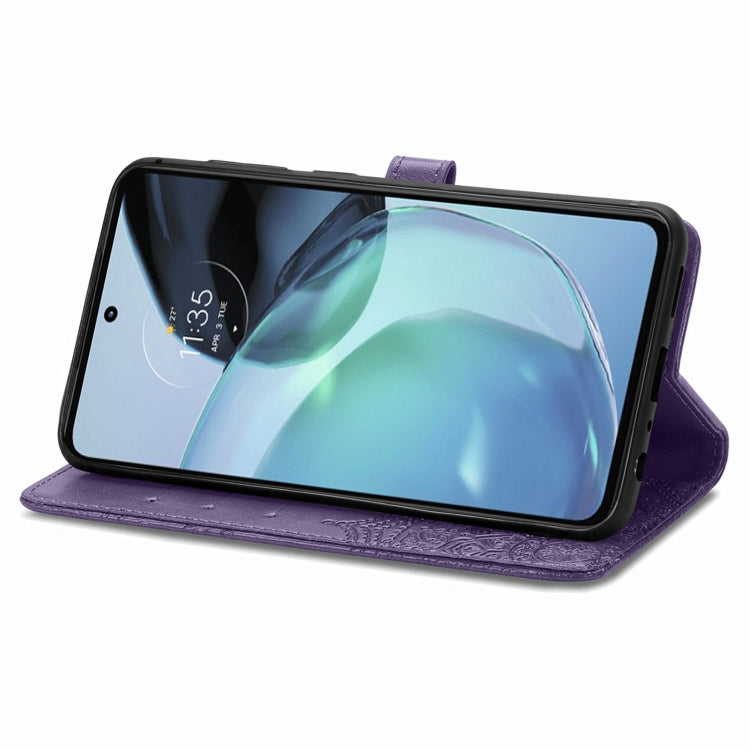 For Motorola Moto G72 Mandala Flower Embossed Leather Phone Case