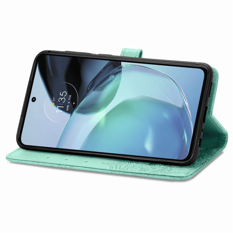 For Motorola Moto G72 Mandala Flower Embossed Leather Phone Case