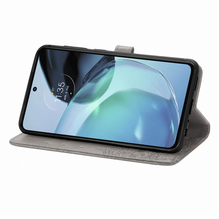 For Motorola Moto G72 Mandala Flower Embossed Leather Phone Case