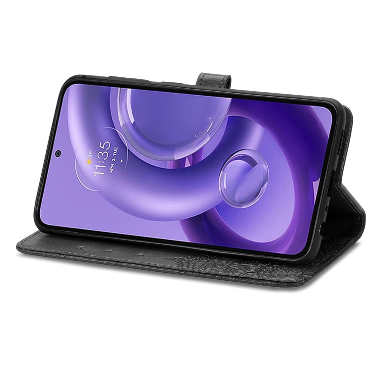 For Motorola Edge 30 Neo Mandala Flower Embossed Leather Phone Case