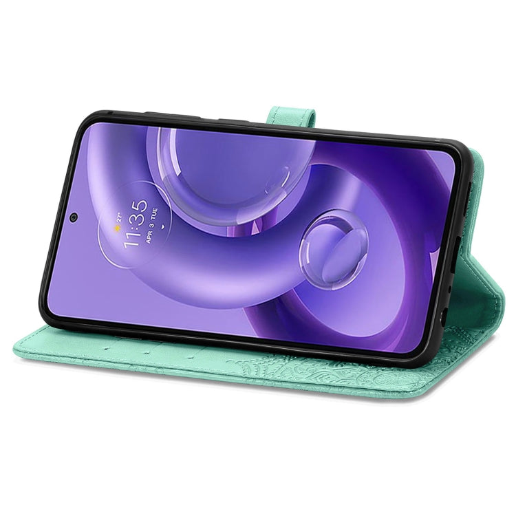 For Motorola Edge 30 Neo Mandala Flower Embossed Leather Phone Case