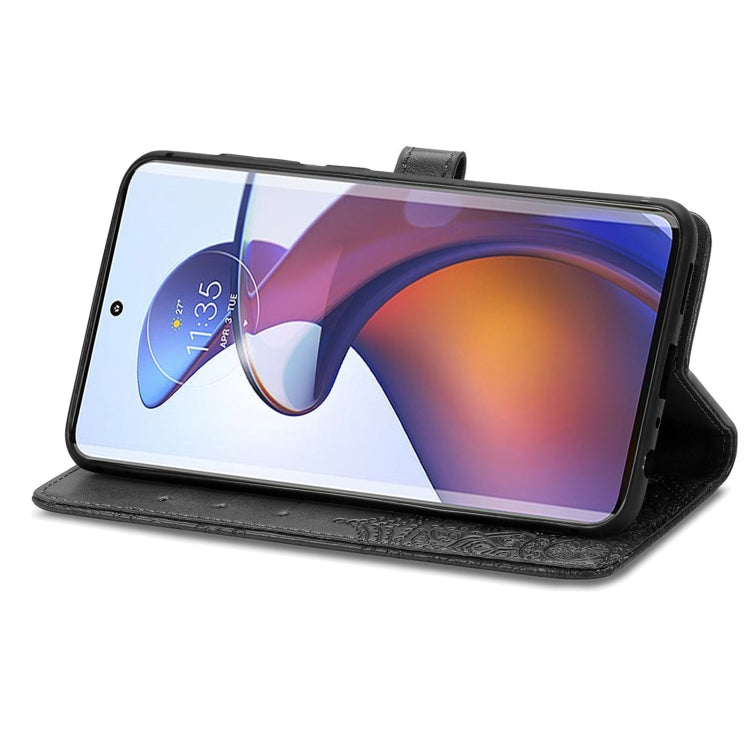 For Motorola Edge 30 Fusion Mandala Flower Embossed Leather Phone Case