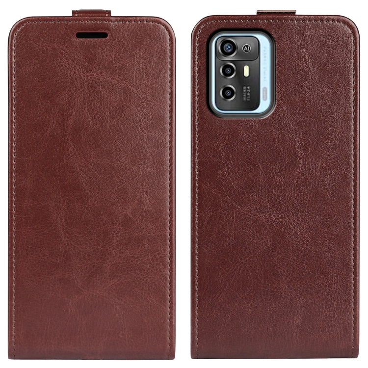 For ZTE Blade A72 5G R64 Texture Vertical Flip Leather Phone Case