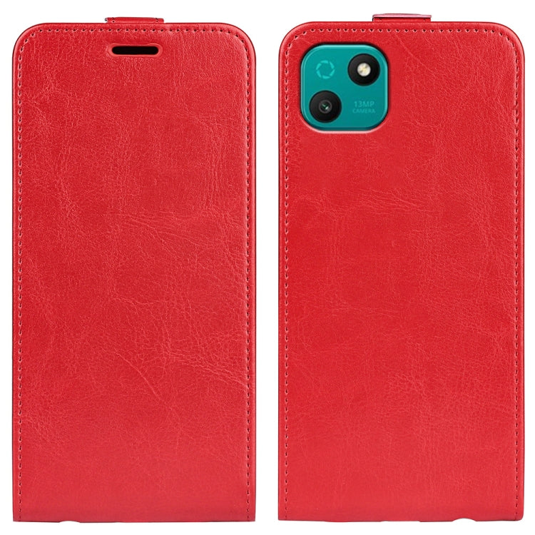 For Wiko T10 R64 Texture Vertical Flip Leather Phone Case