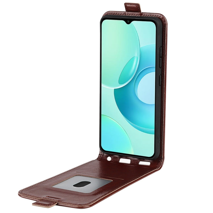 For Wiko T10 R64 Texture Vertical Flip Leather Phone Case