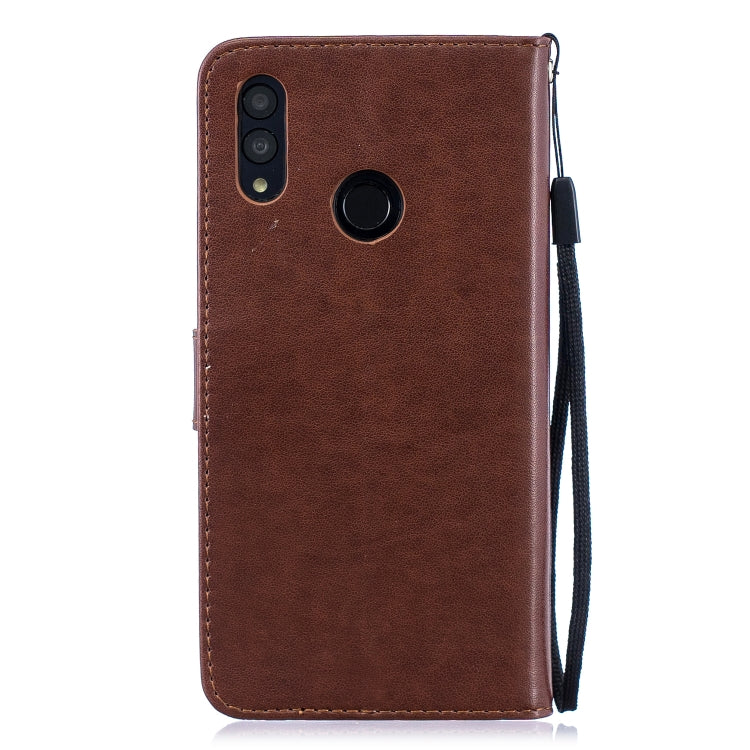 Plum Blossom Pattern Diamond Encrusted Leather Case for Huawei P Smart (2019) / Honor 10 Lite ,with Holder & Card Slots