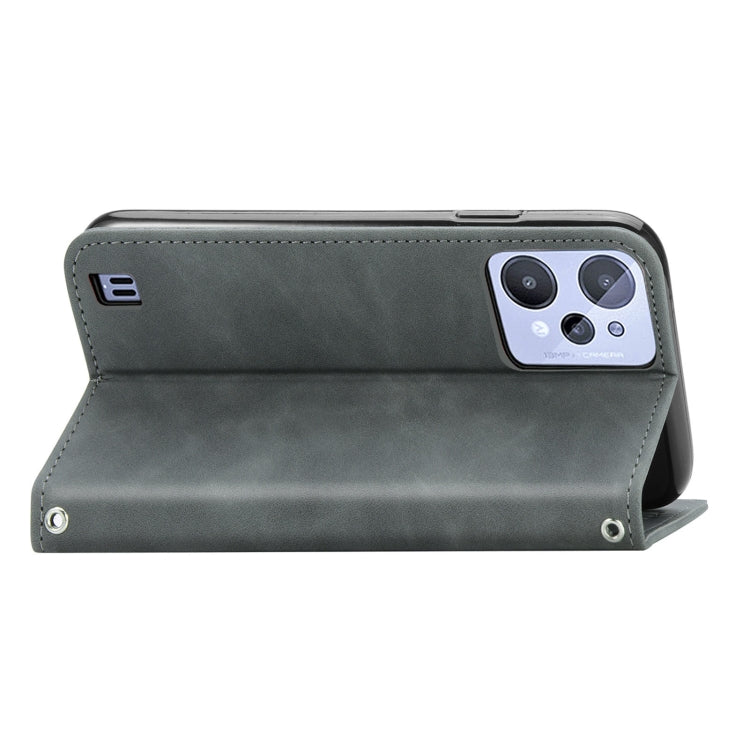 For Realme C31 Retro Skin Feel Magnetic Flip Leather Phone Case