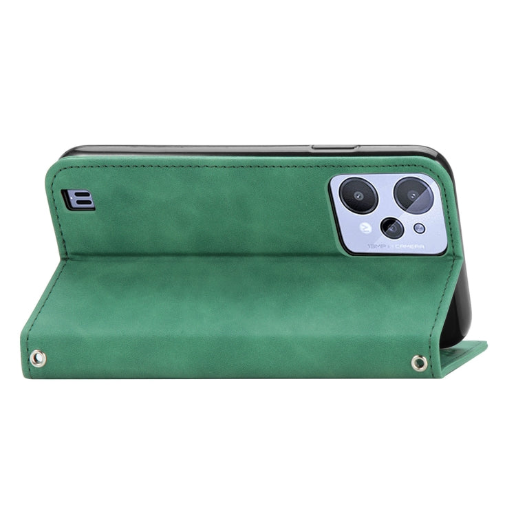 For Realme C31 Retro Skin Feel Magnetic Flip Leather Phone Case