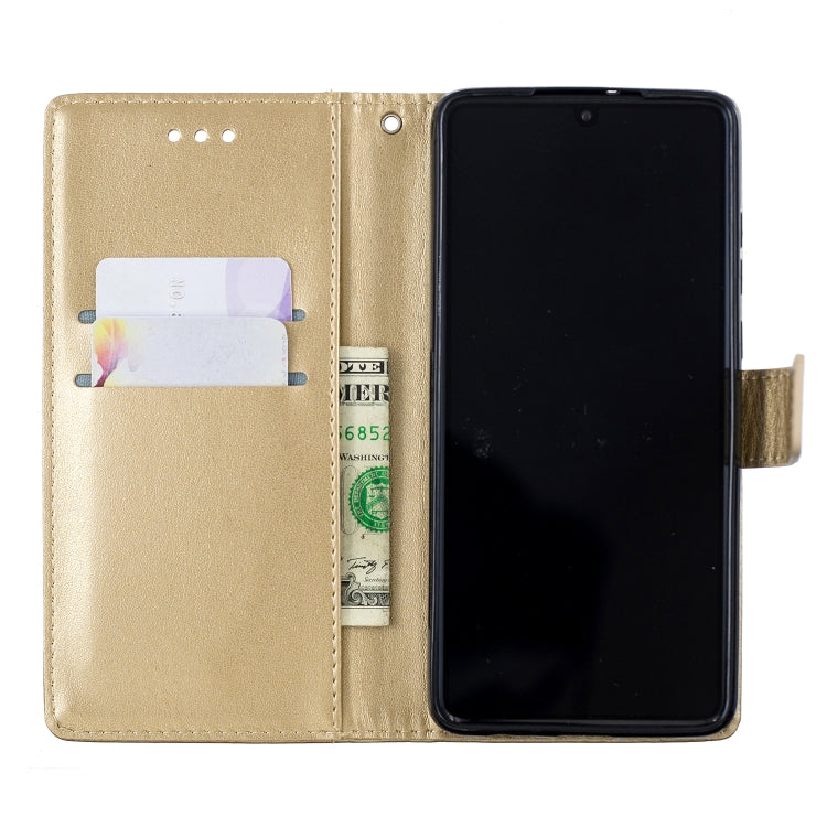 Plum Blossom Pattern Diamond Encrusted Leather Case for Huawei P30 , with Holder & Card Slots