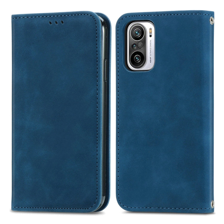 For Xiaomi Redmi Note 10 Pro Retro Skin Feel Magnetic Leather Phone Case