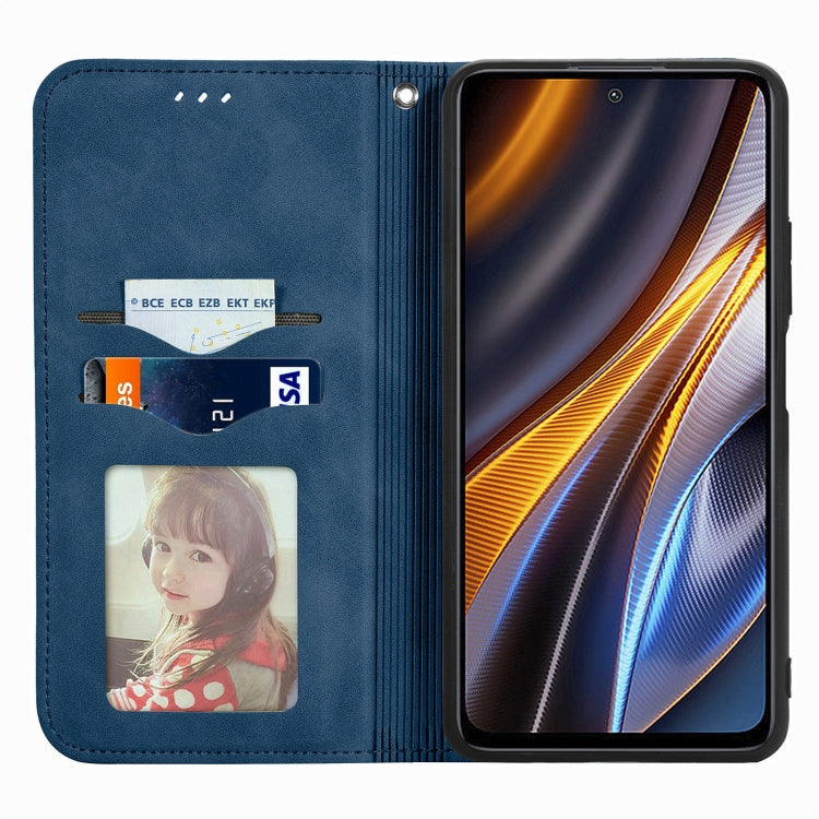 For Xiaomi Redmi Note 10 Pro Retro Skin Feel Magnetic Leather Phone Case