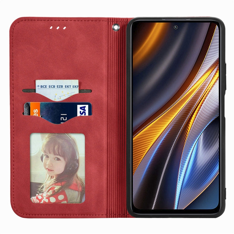 For Xiaomi Redmi Note 10 Pro Retro Skin Feel Magnetic Leather Phone Case