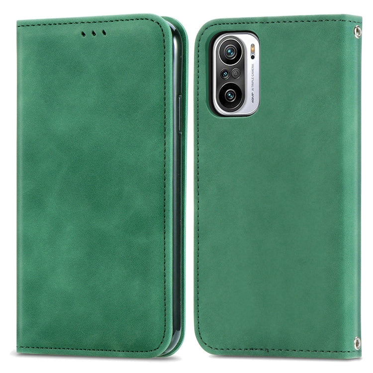 For Xiaomi Redmi Note 10 Pro Retro Skin Feel Magnetic Leather Phone Case