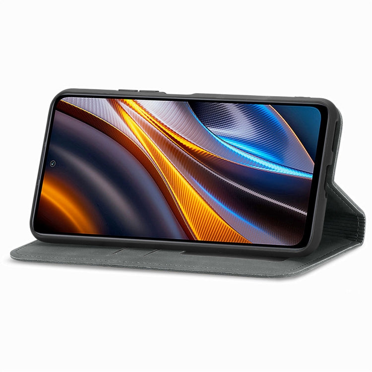 For Xiaomi Redmi Note 10 Pro Retro Skin Feel Magnetic Leather Phone Case