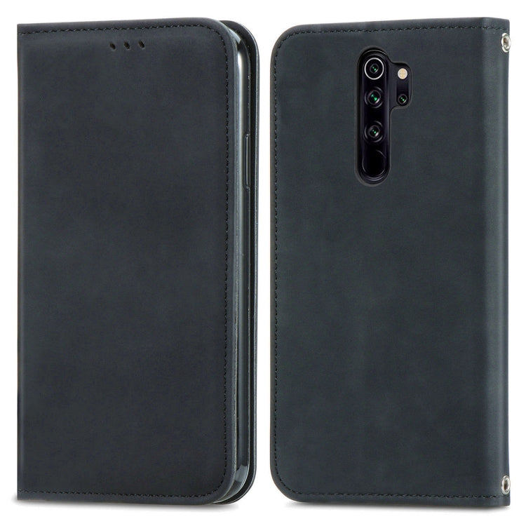 For Xiaomi Redmi Note 8 Pro Retro Skin Feel Magnetic Leather Phone Case