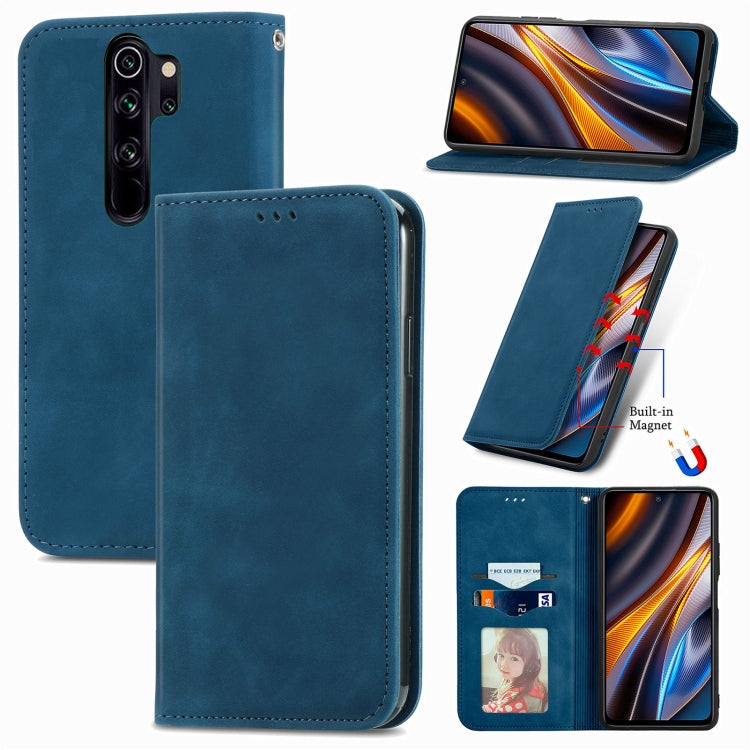 For Xiaomi Redmi Note 8 Pro Retro Skin Feel Magnetic Leather Phone Case
