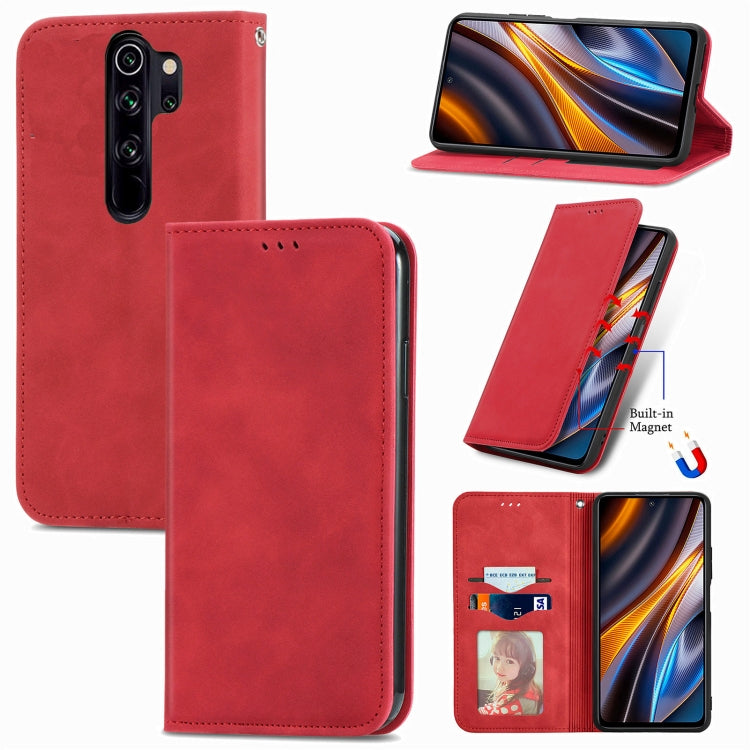 For Xiaomi Redmi Note 8 Pro Retro Skin Feel Magnetic Leather Phone Case