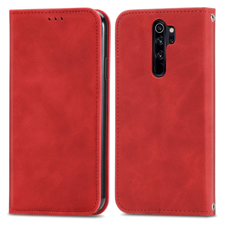 For Xiaomi Redmi Note 8 Pro Retro Skin Feel Magnetic Leather Phone Case