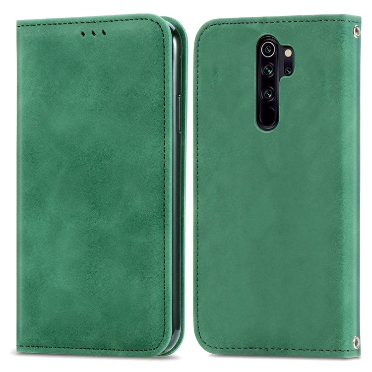 For Xiaomi Redmi Note 8 Pro Retro Skin Feel Magnetic Leather Phone Case