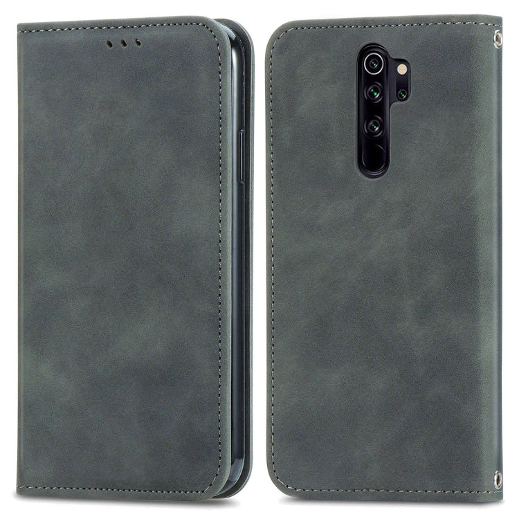For Xiaomi Redmi Note 8 Pro Retro Skin Feel Magnetic Leather Phone Case