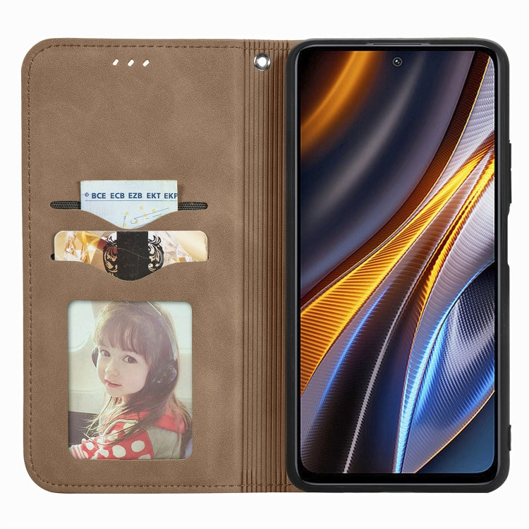 For Xiaomi Redmi Note 11T Pro / Poco X4 GT Retro Skin Feel Magnetic Leather Phone Case