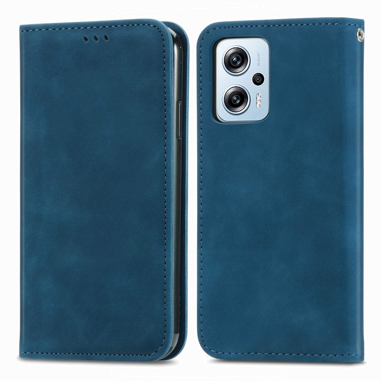 For Xiaomi Redmi Note 11T Pro / Poco X4 GT Retro Skin Feel Magnetic Leather Phone Case