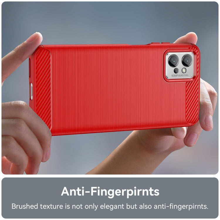 For Motorola Moto G32 Brushed Texture Carbon Fiber TPU Phone Case