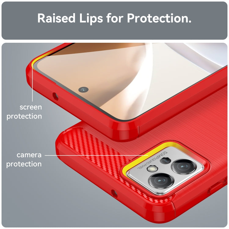 For Motorola Moto G32 Brushed Texture Carbon Fiber TPU Phone Case