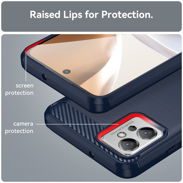 For Motorola Moto G32 Brushed Texture Carbon Fiber TPU Phone Case