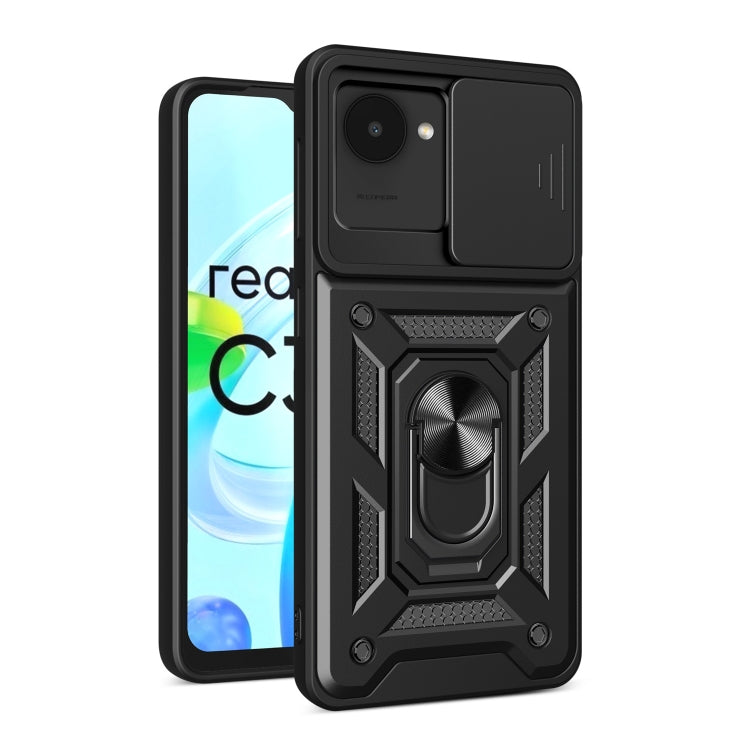 For Realme C30 4G India / Narzo 50i Prime Sliding Camera Cover Design Phone Case