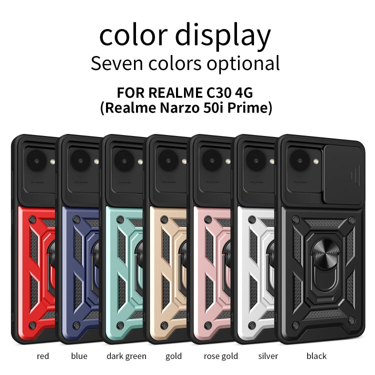 For Realme C30 4G India / Narzo 50i Prime Sliding Camera Cover Design Phone Case