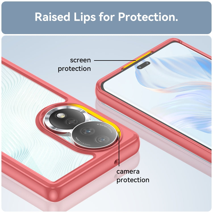 For Honor 80 Colorful Series Acrylic + TPU Phone Case