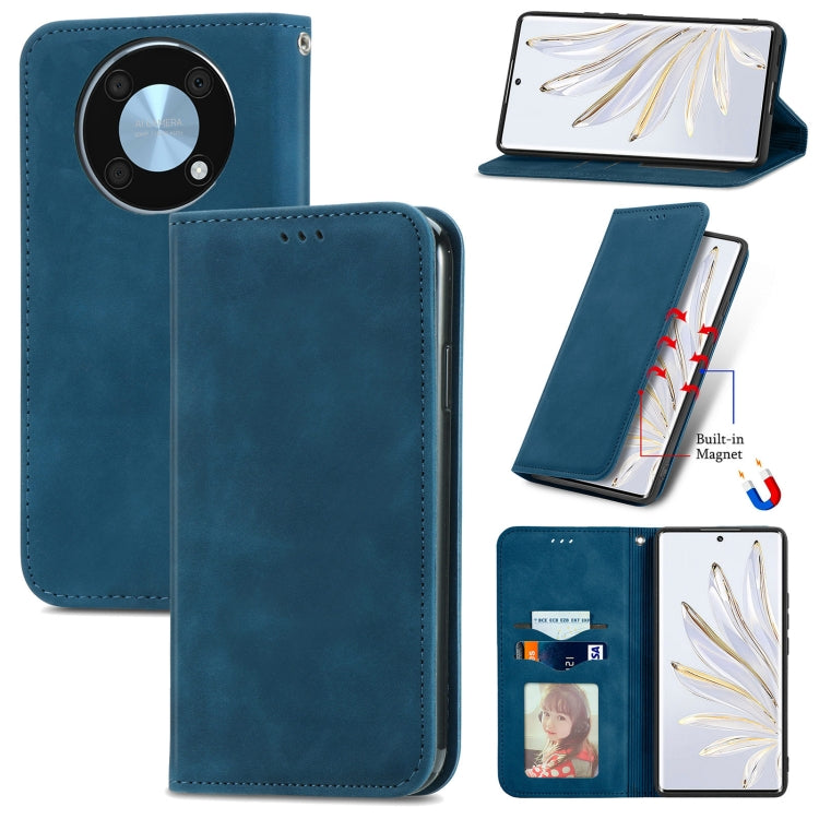 For Huawei Nova Y90 Retro Skin Feel Magnetic Leather Phone Case
