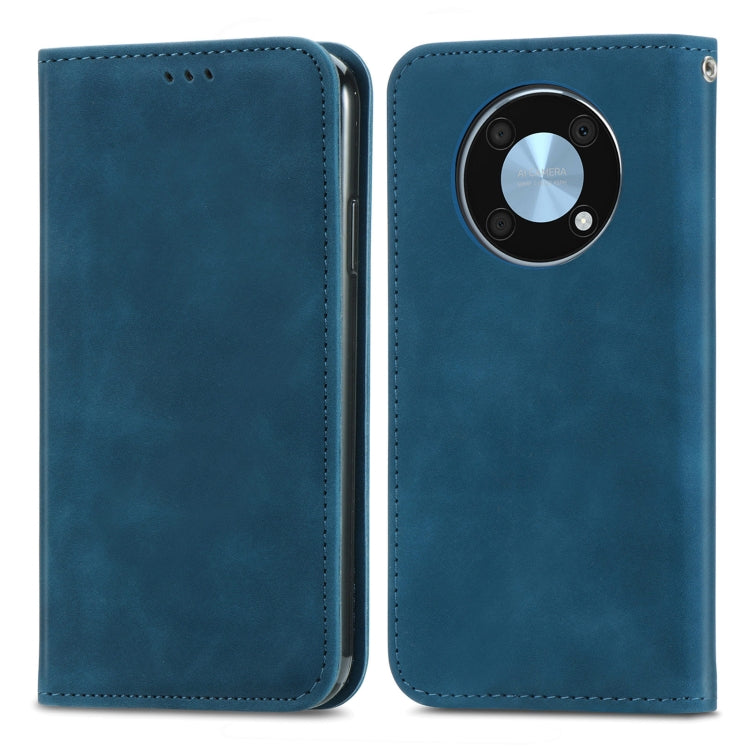 For Huawei Nova Y90 Retro Skin Feel Magnetic Leather Phone Case