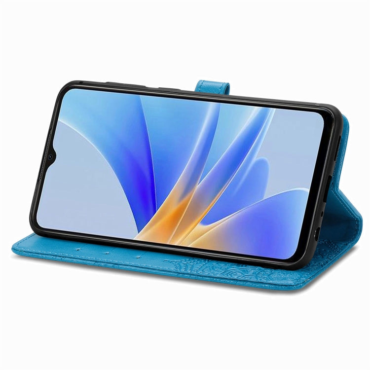 For OPPO  A17 Mandala Flower Embossed Leather Phone Case