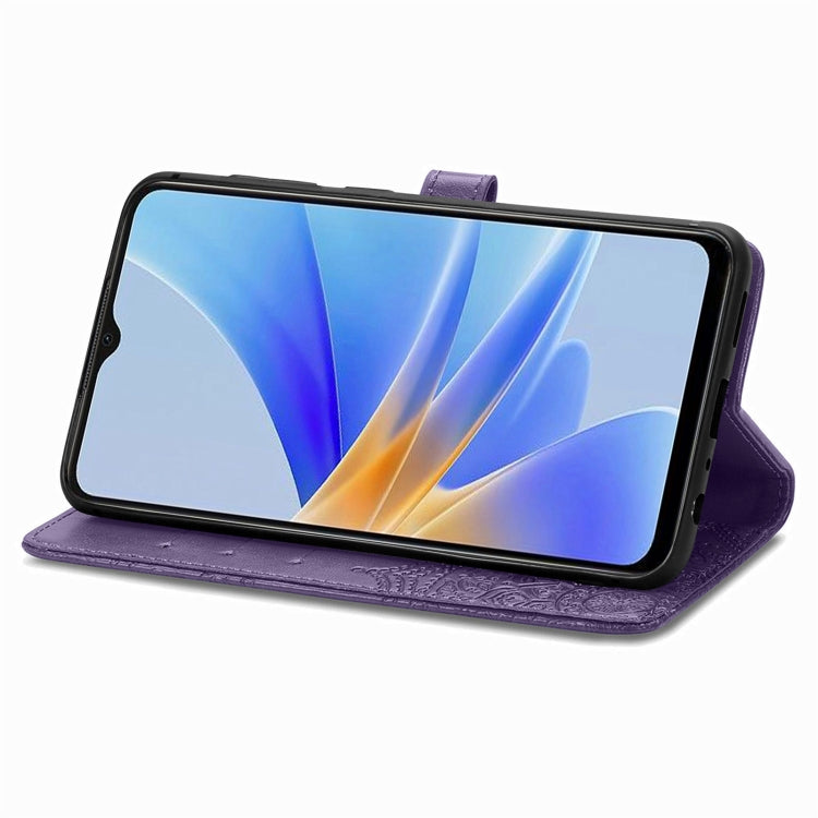 For OPPO  A17 Mandala Flower Embossed Leather Phone Case