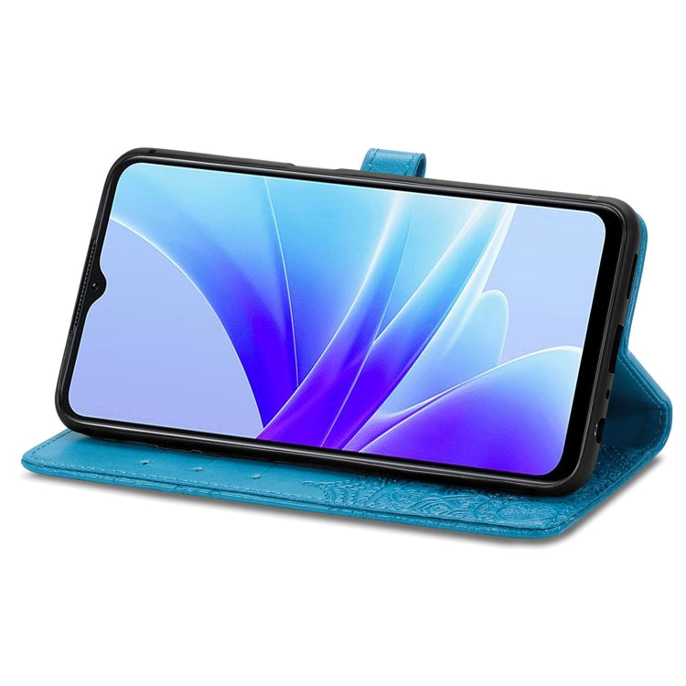 For OPPO A57s Mandala Flower Embossed Leather Phone Case