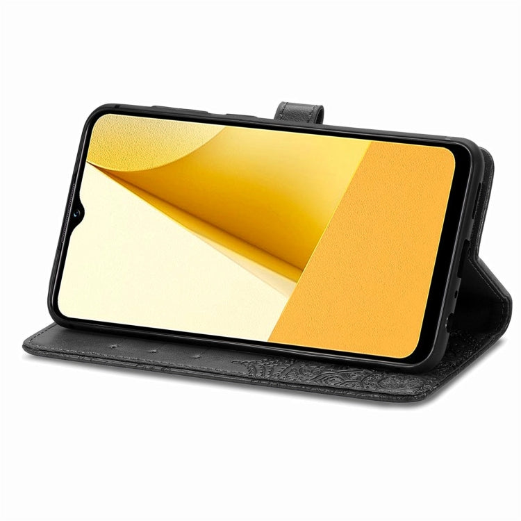 For vivo Y16 Mandala Flower Embossed Leather Phone Case