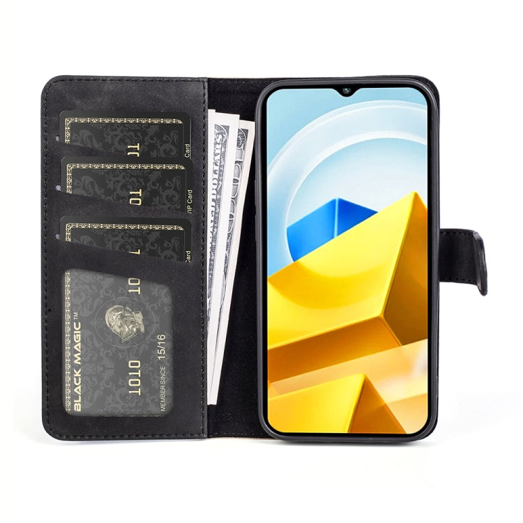 For Xiaomi Poco M5 4G Stitching Horizontal Flip Leather Phone Case