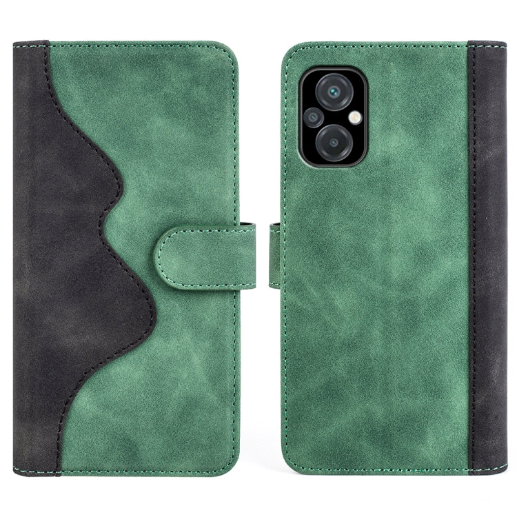 For Xiaomi Poco M5 4G Stitching Horizontal Flip Leather Phone Case