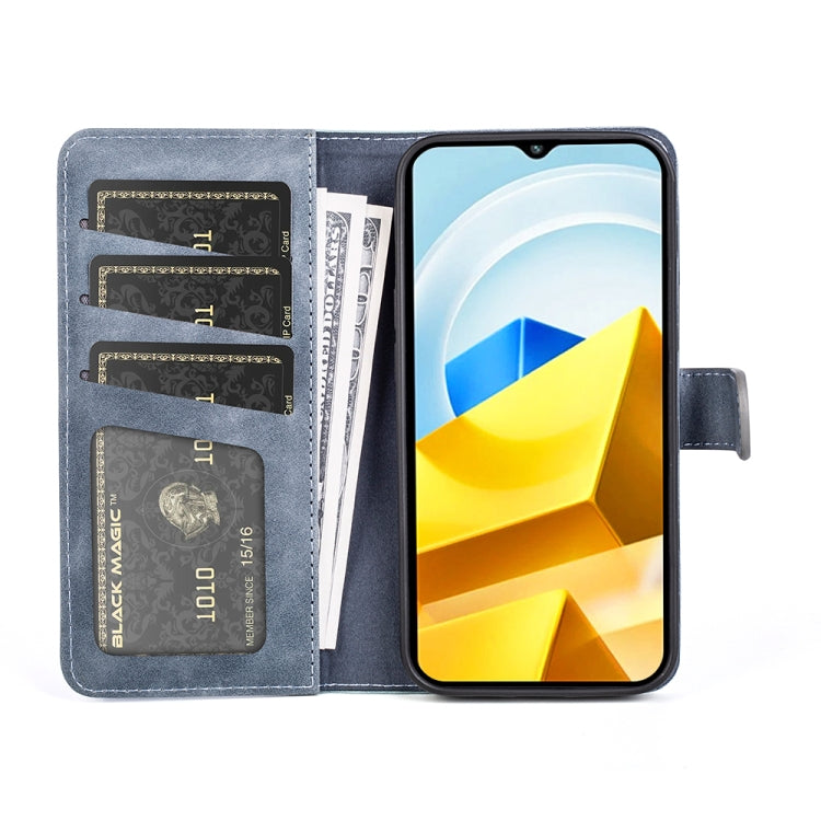 For Xiaomi Poco M5 4G Stitching Horizontal Flip Leather Phone Case