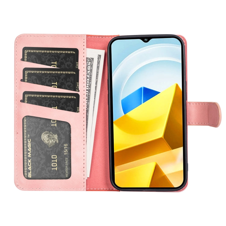 For Xiaomi Poco M5 4G Stitching Horizontal Flip Leather Phone Case