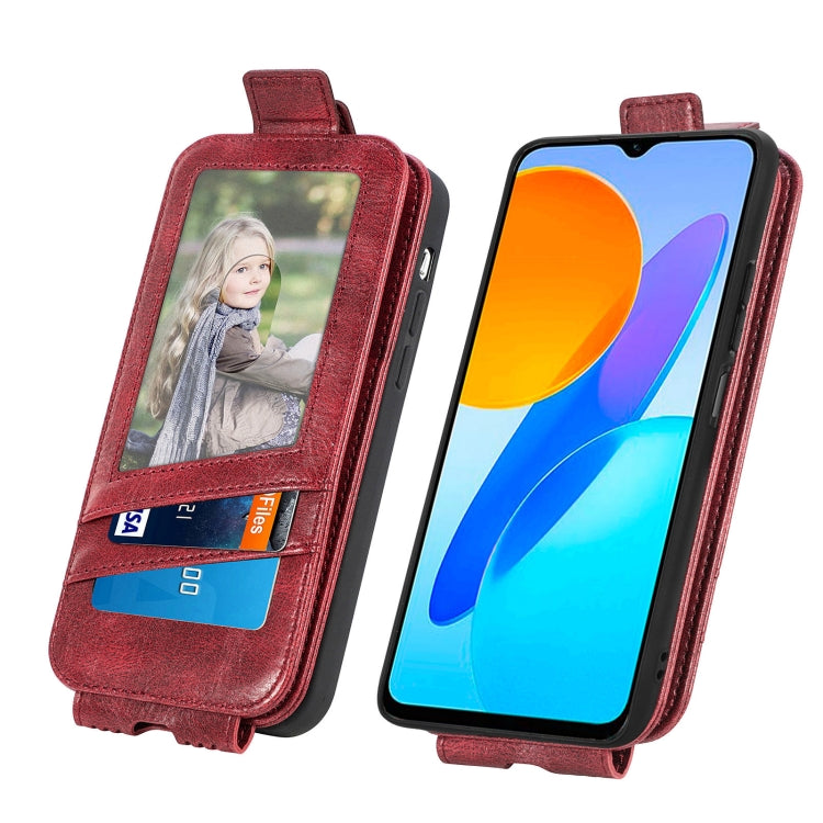 For Honor X8 5G Zipper Wallet Vertical Flip Leather Phone Case