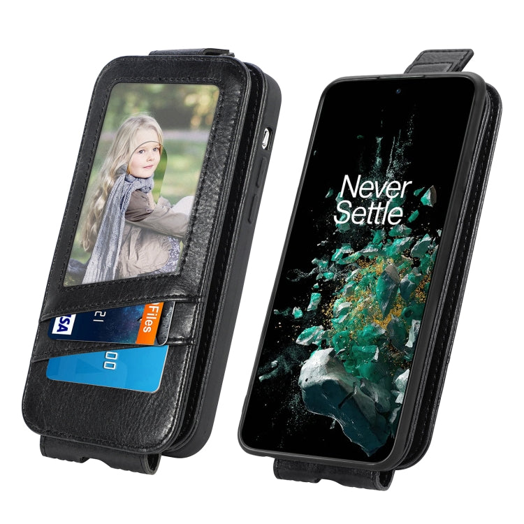 For OnePlus 10T Zipper Wallet Vertical Flip Leather Phone Case